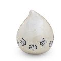 Paw Pet Tear Drop Funeral Cremation Urn