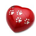 Red Heart Pet Cremation Urns