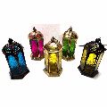 Iron Material Type Color Glass Lantern.