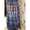 embroidered multicolor long belly skirt