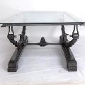 Cast Iron Table With Glass Top