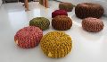 rope pouf knitted pouf