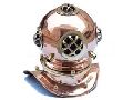 Brass and Copper Marine Diving Helmet