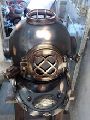 Nautical Copper Antique Finish Steel Metal Mark V Marine 18 inch Decorative Diving Helmet