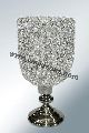 Metal crystal vase