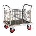 stainless steel laundry trolley