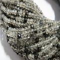 Black rutile Tourmalinated quartz faceted beads