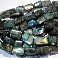 LASER cut Labradorite FLAT type faceted nuggets gemstone beads