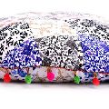 boho decorative round gypsy throw pillow case