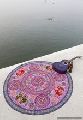 Embroidered Round Wall Hanging Throw