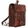 Handmade genuine leather vintage laptop backpack bag
