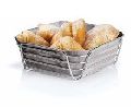 Metal wire round bread basket