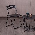 Atom Black Folding Chair