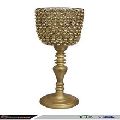 Golden Crystal candle Holder Stand