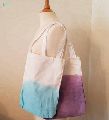 Cotton Reusable Handmade Dip dyed tote Bag