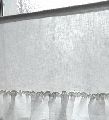 White kitchen curtain