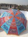 Handmade Elephant Embroidered Parasol garden Umbrella