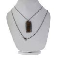 Ammolite Chain Pendant Necklace