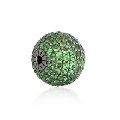 Green Gemstone Disco Bead Spacer Jewelry