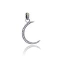 Silver Crescent Moon Charm