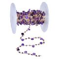 Amethyst gemstone rosary bead chain