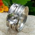 handmade wedding spinner ring