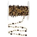 Smokey Quartz gemstone rosary bead chain
