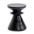 Black Painted Garden Stool Chair