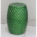 Dotted Hammered Metal Stool Chair