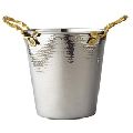Stainless Steel Wine Cooler With Brass Handles