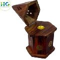 Dark Brown New wooden incense pyramid cone burner