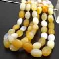 Natural Fire Opal Oval Smooth Gemstone Beads