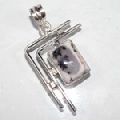 Silver 925 Dendrite Opal Gemstone Pendant Jewelry