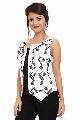 Solid White Cotton Party Wear Black Embroidery Jacket