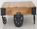 industrial cart coffee table