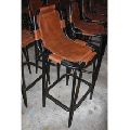 Industrial Leather Bar Stool