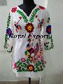 butterfly embroidered Kaftan