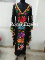 Royal Butterfly Embroidered Kaftan Dress