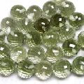 loose green amethyst gemstone ball beads