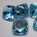 sky blue topaz cushion cut gemstones