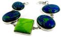 Big Secret Design !! Mohave, Green Copper Turquoise 925 Sterling Silver Bracelet