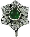 Daily Wear Green Onyx Gemstone 925 Sterling Silver Nose Pin Handmade Jewellery