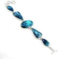 Perfect !! Azurite 925 Sterling Silver Bracelet