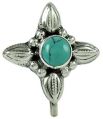 Stunning Turquoise Gemstone 925 Sterling Silver Nose Pin Jewellery
