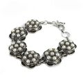 Tropical Glow!! 925 Sterling Silver Pearl Bracelet