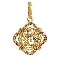 Brass made om shri pendant
