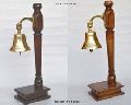 Brass Ship Bell With Wooden Stand
