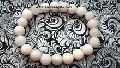 White Agate Elastic Gemstone Bracelet
