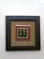 Photo Frame (Dhokra Brass Craft Mounted with Natural Gaunda Grass Mountboard)