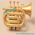 Showpiece Brass Pocket Trumpet